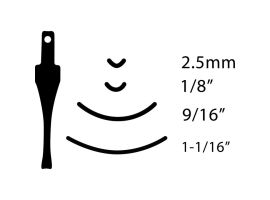 SK601 Flexcut #5 x 1/8" Gouge