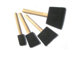 Foam Brush Starter pack, 1 each of 25, 50, 75, 100mm