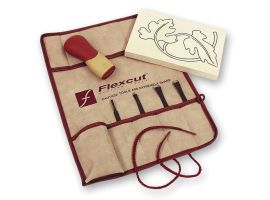 Flexcut Palm Tool SK Travel Set (10 blade) & SlipStrop - PACKAGE DEAL