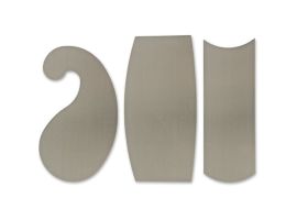 Veritas Super-Hard Curved Cabinet Scrapers - 3 x 0.4mm(0.015inch)