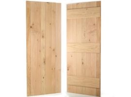 European Oak Ledged Internal Door