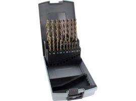 FAMAG 19pcs HSS-Ground Brad Point Drill Bits Set in Plastic Case