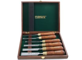 Narex 6pc Premium Chisel Set in Wooden Box