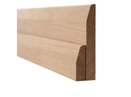 Oak 20mm Chamfered Round Skirting Board & Architrave