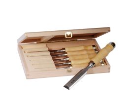 Pfeil 6 Piece Bench Chisel set in Beech Case