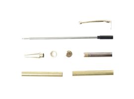 Planet 7mm Twist Slimline Pen Kit Gold (5 Pack)