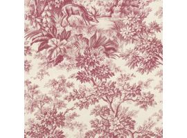 Stag Toile - Burgundy