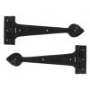 From The Anvil Antique Black 12" T Hinge (pair)