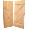 European Oak Ledged and Braced Internal Door