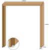 Tulipwood double door casing, 30mm thickness, rebated 44mm