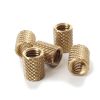 Knurled Brass Bottle Stopper Inserts