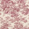 Stag Toile - Burgundy